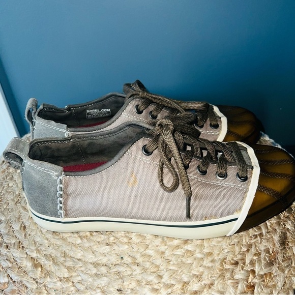 Sorel Sentry Dune Canvas Sneakers - Picture 3 of 9